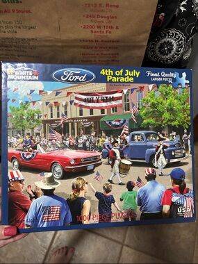 White Mountain 4th of July Parade Puzzle - Red, Blue, White, Green
